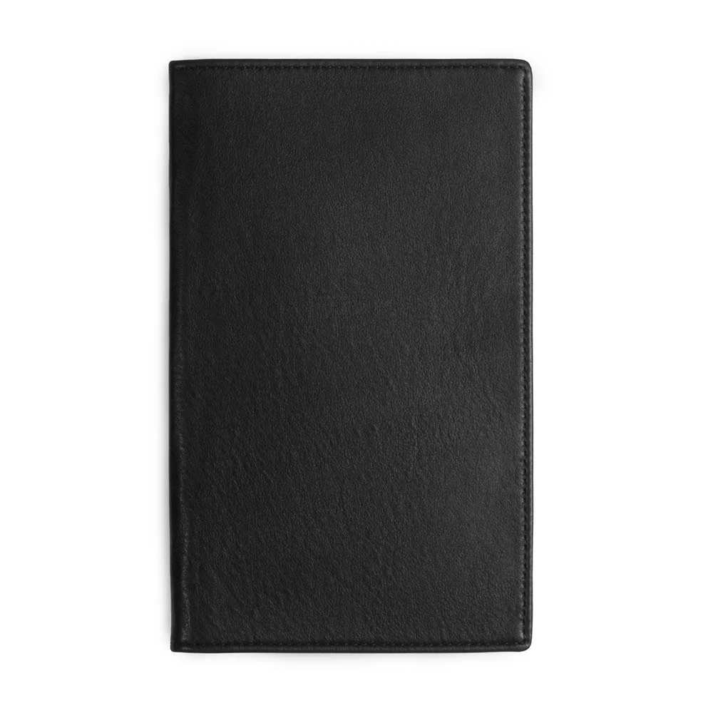 Folding calendar case, nappa leather, black