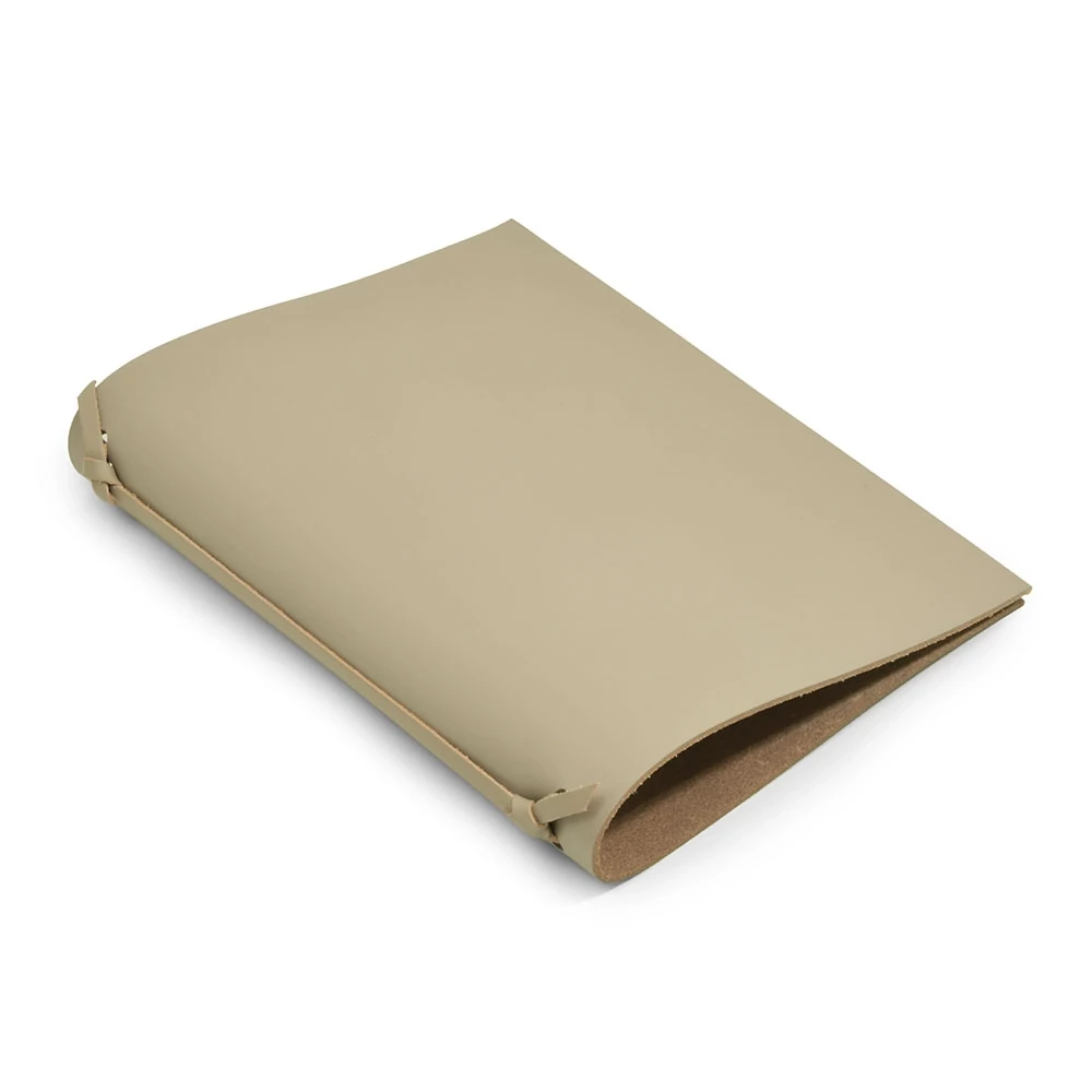 Ring Binder, A5, 4-ring mechanism, leather, taupe