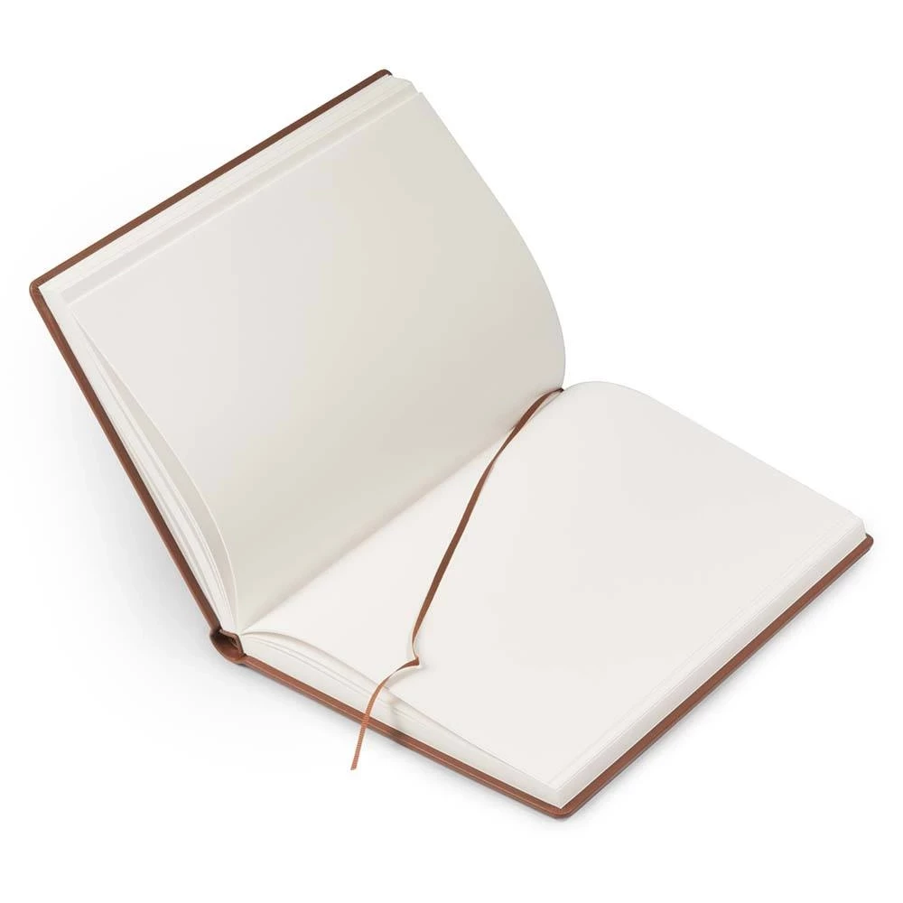 Guest Book, 144 pages, leather, A4, brandy