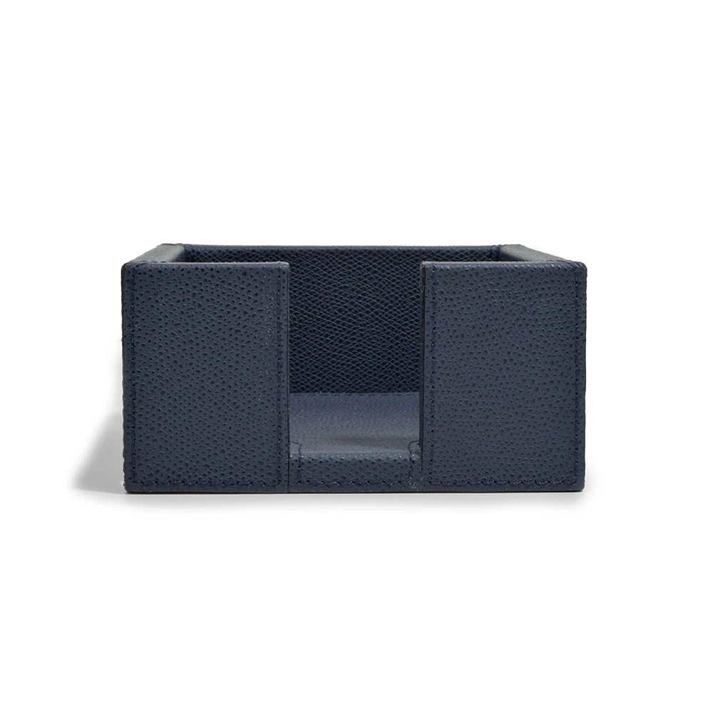 Note Box, leather, square, dark blue