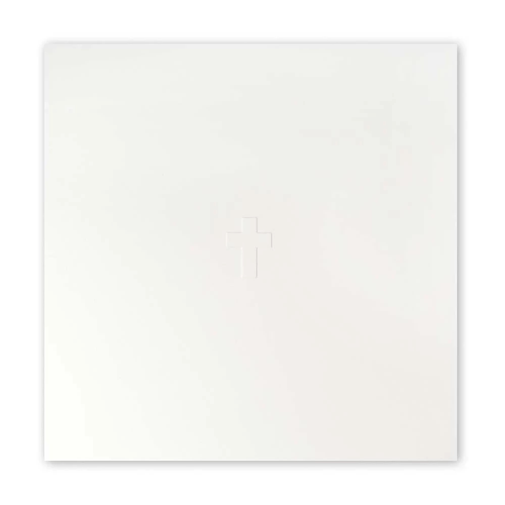 Greeting card cross blind embossing