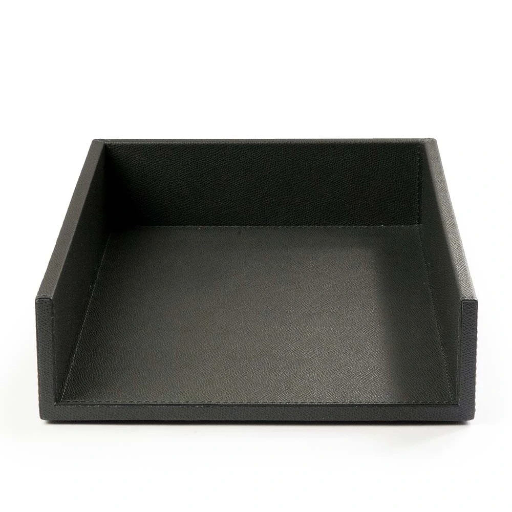 A4 letter tray, leather