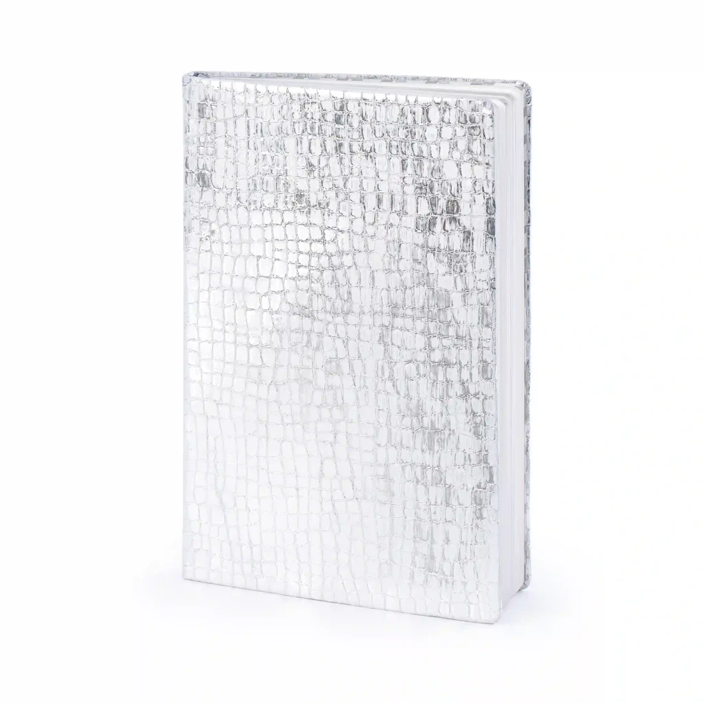 Notebook A5, leather, Iced, ruled