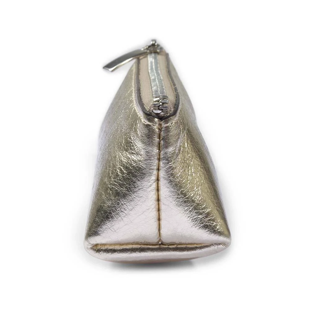 Pencil Case, leather Mos, platinum