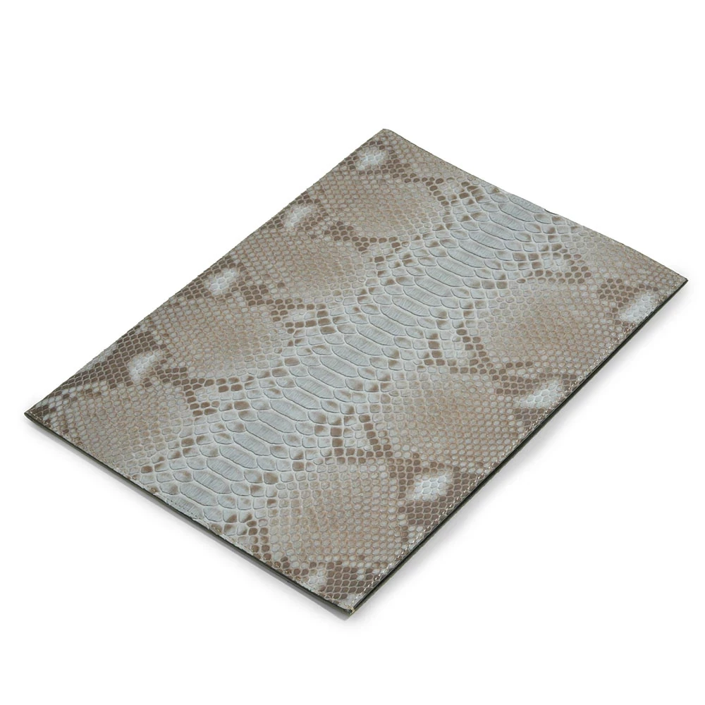 Document folder Briefecke A4, python leather, grey