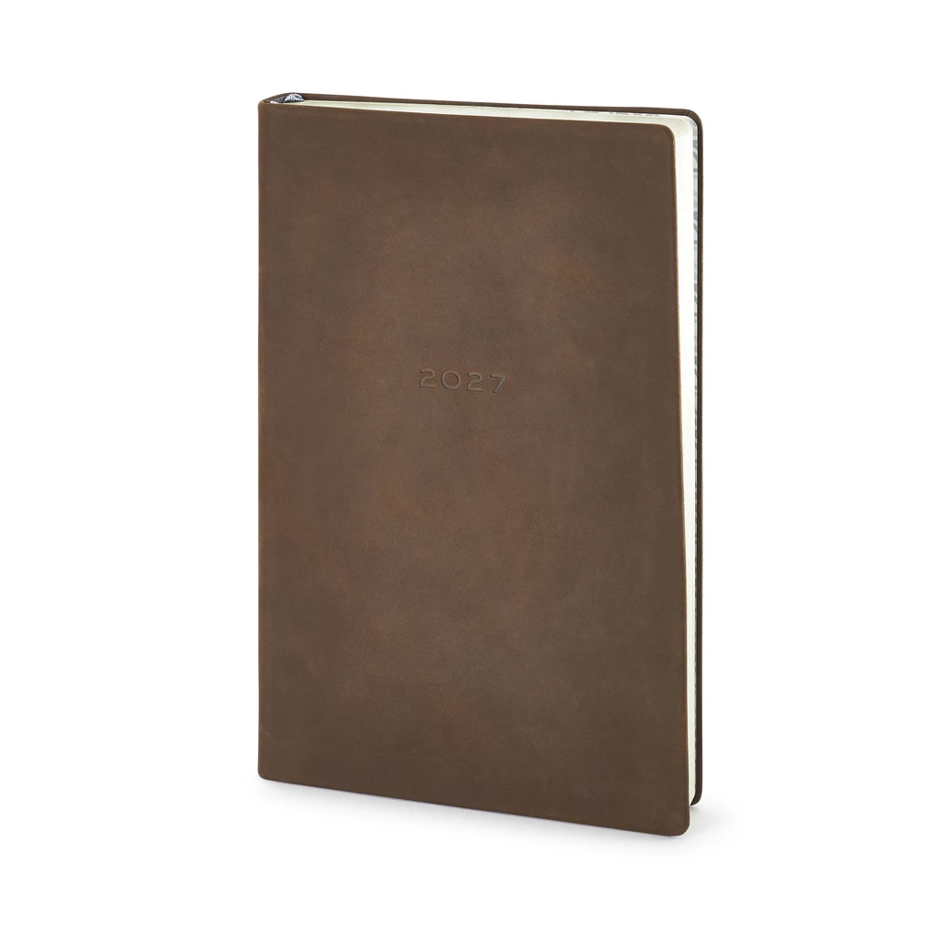 Daily Planner 2027 Tabak Leather