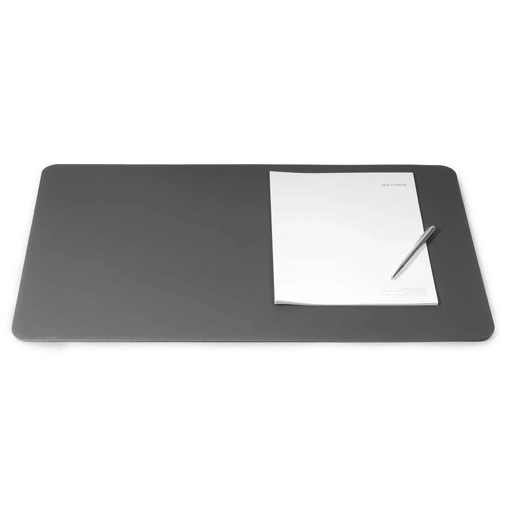 Desk Pad, leather, 61 x 39 cm, dark grey