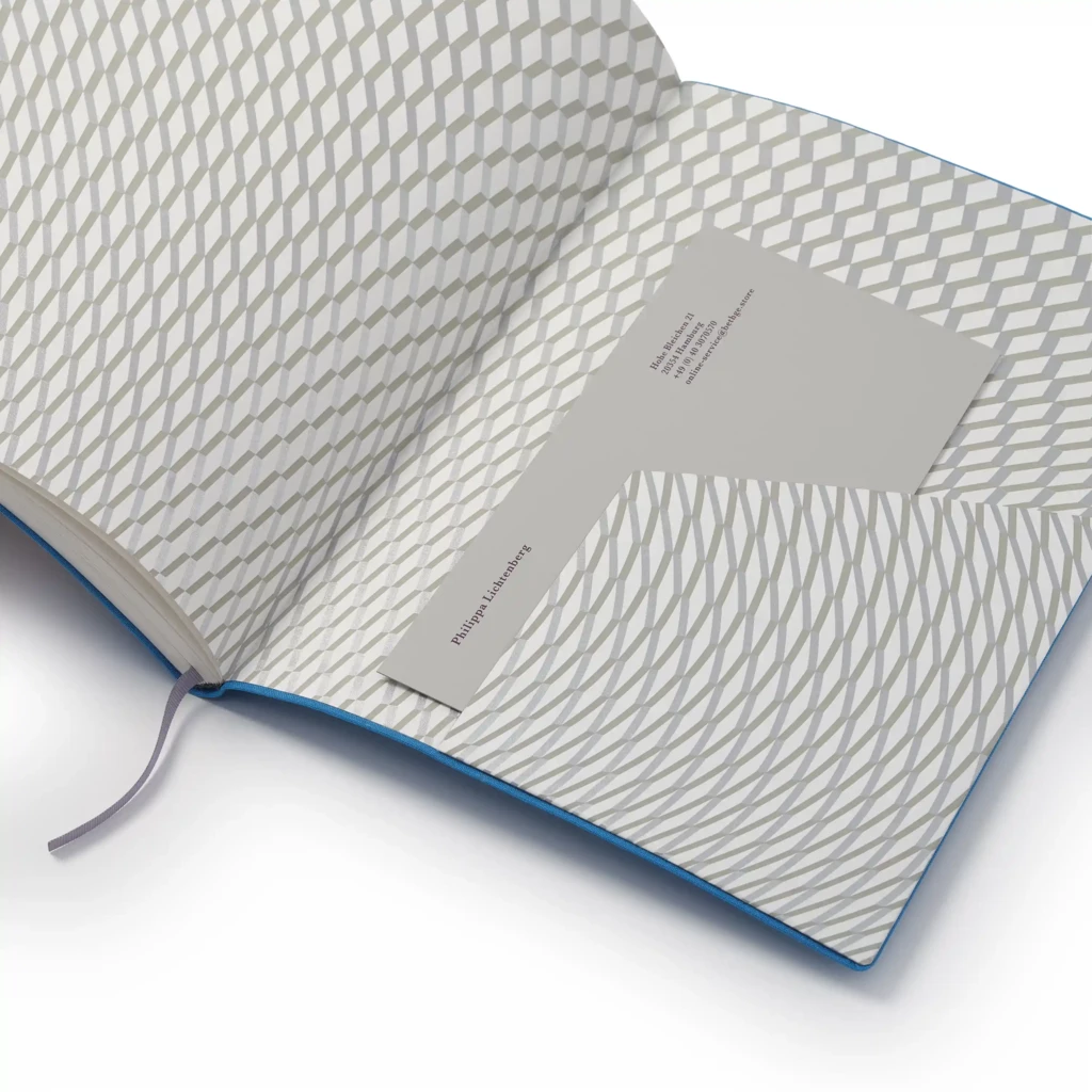 Hirsch Notebook A4, plain, turquoise