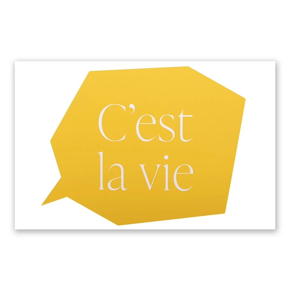 Greeting card C'est la vie