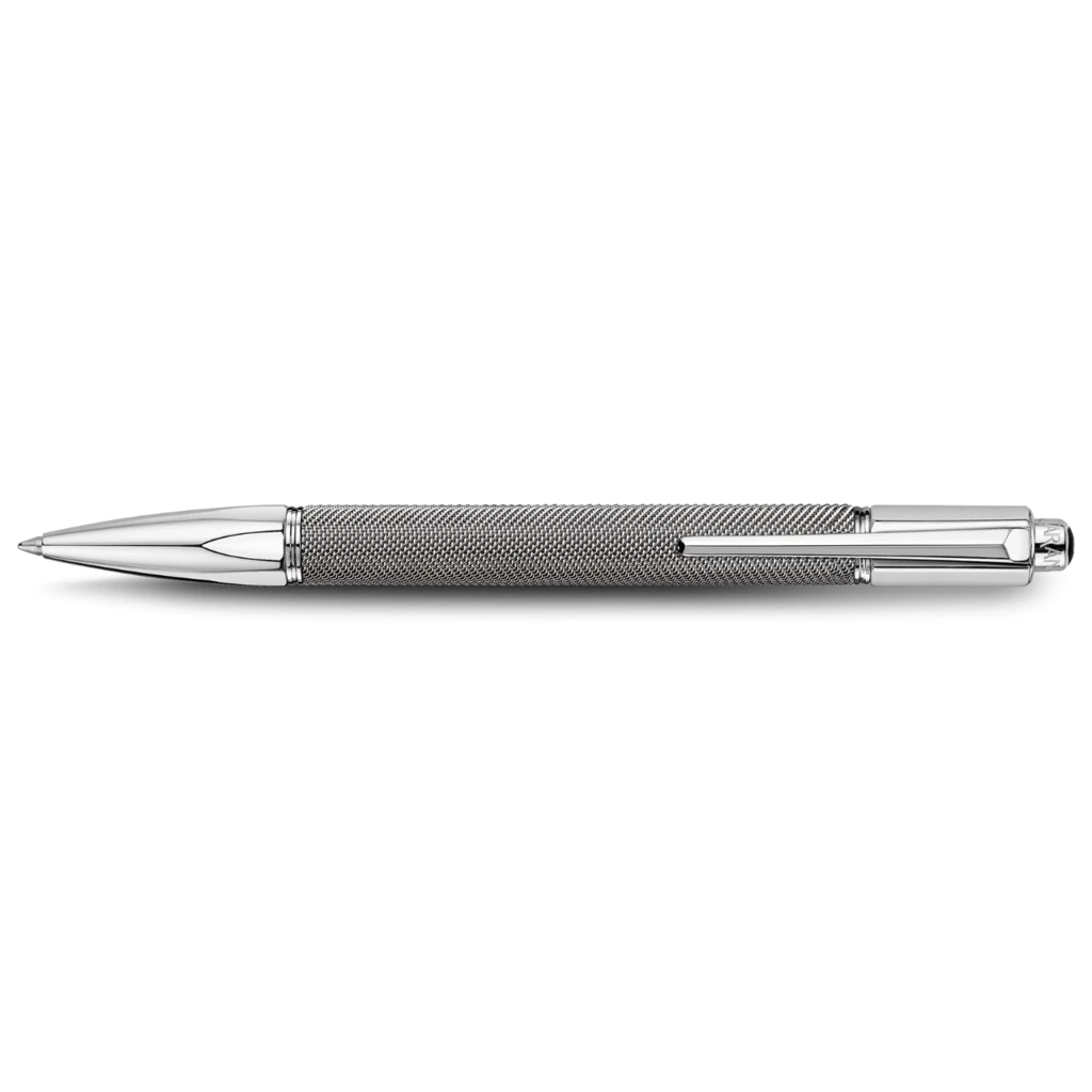 Caran d'Ache Varius Ivanhoe Ballpoint Pen, silver- and rhodium-plated