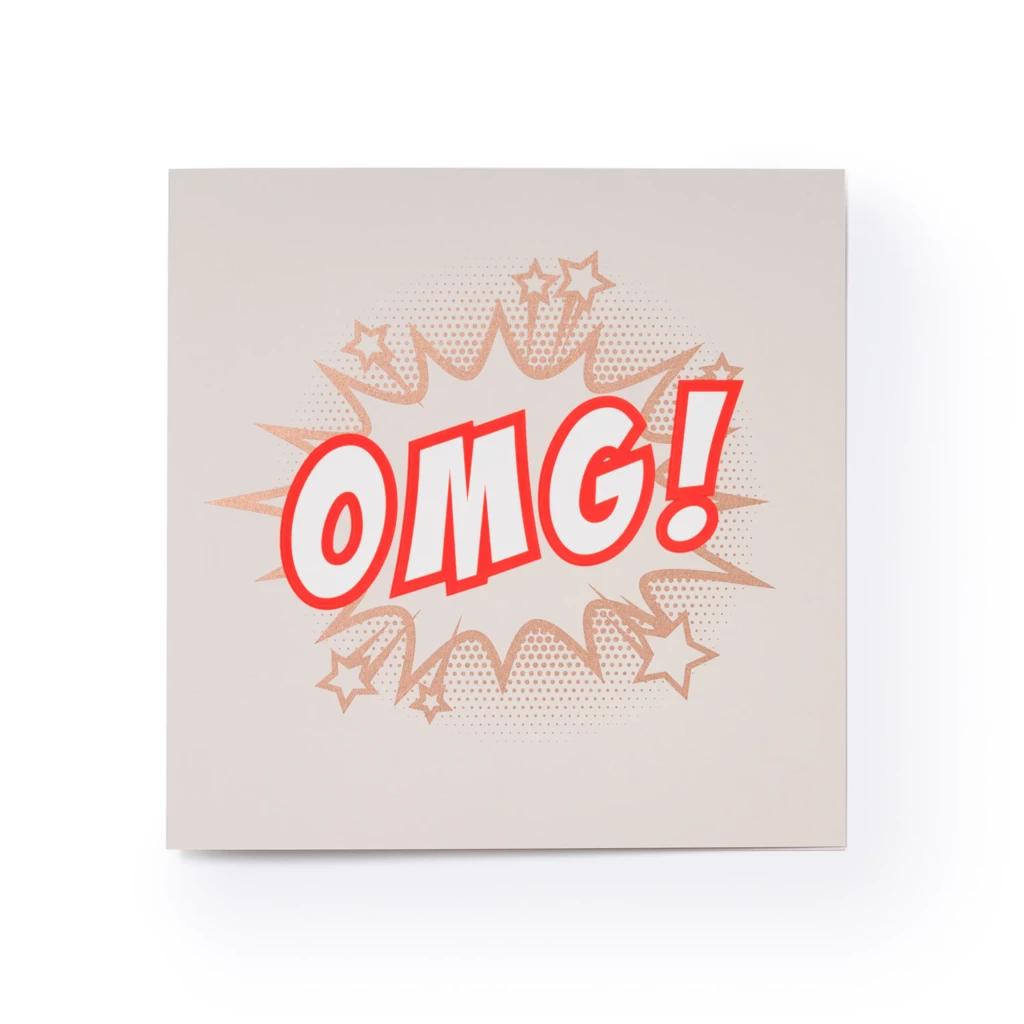 Greeting card OMG!"