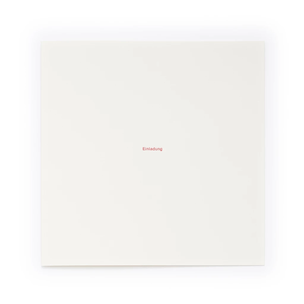 Invitation card Invitation Helvetica