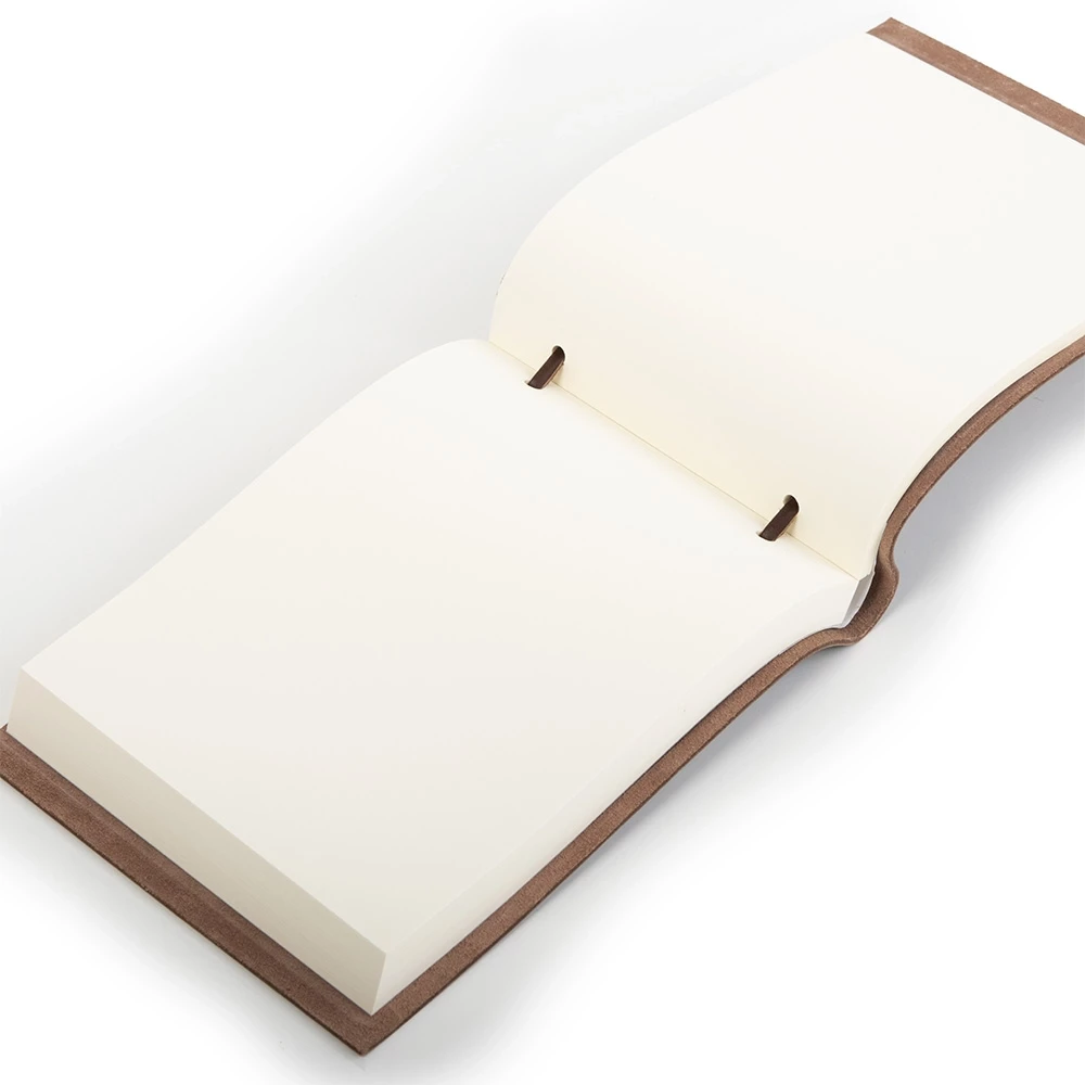 Sketchpad Blocco, leather, large, dark brown