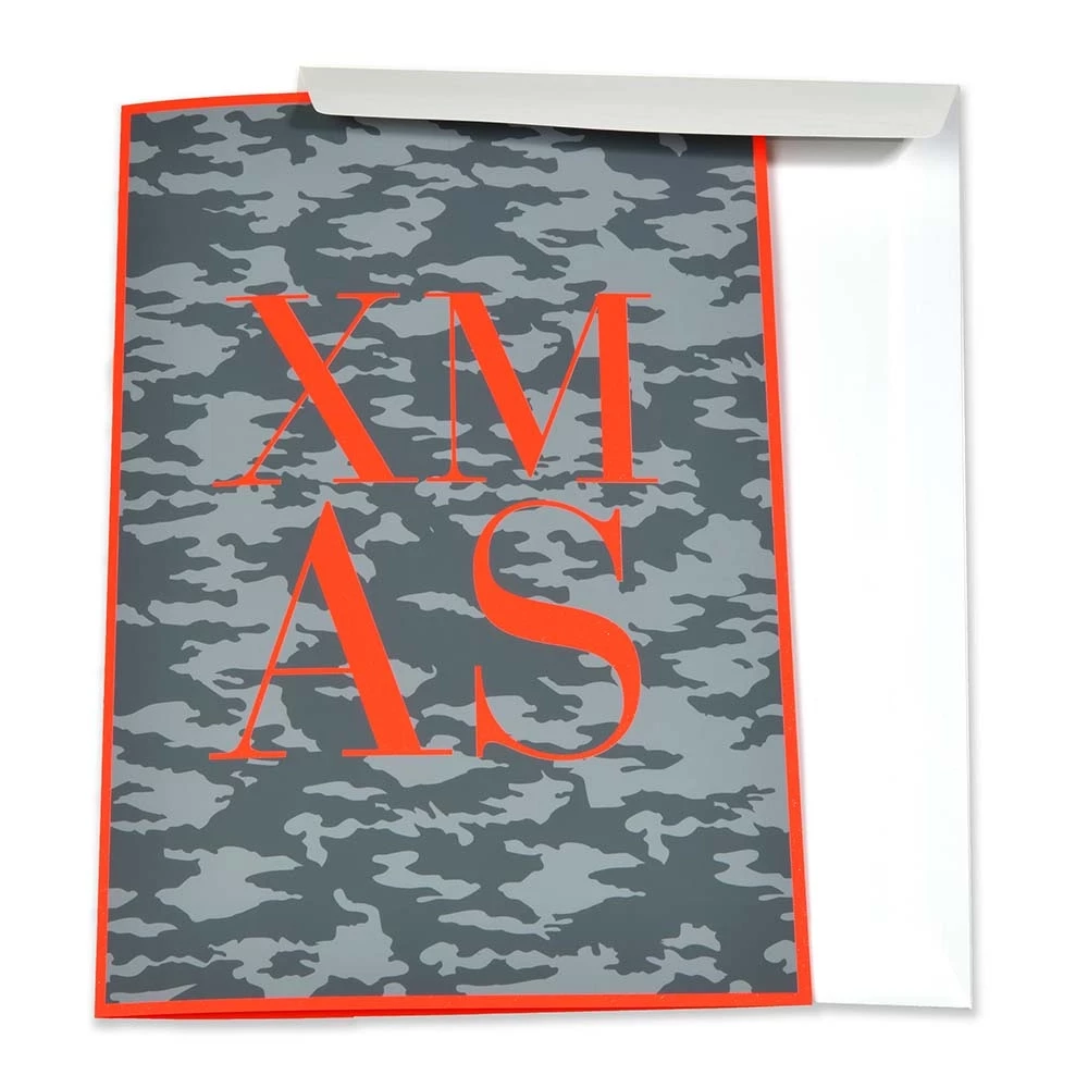 Christmas card xmas camouflage