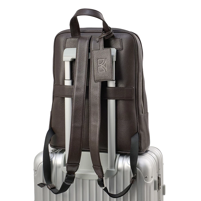 Adri Leather Backpack – Dark Brown