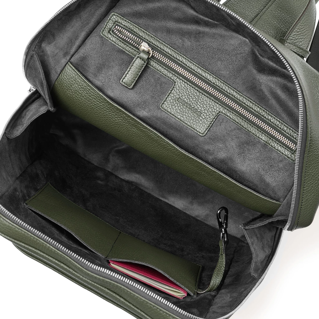 Adri Leather Backpack – Loden Green