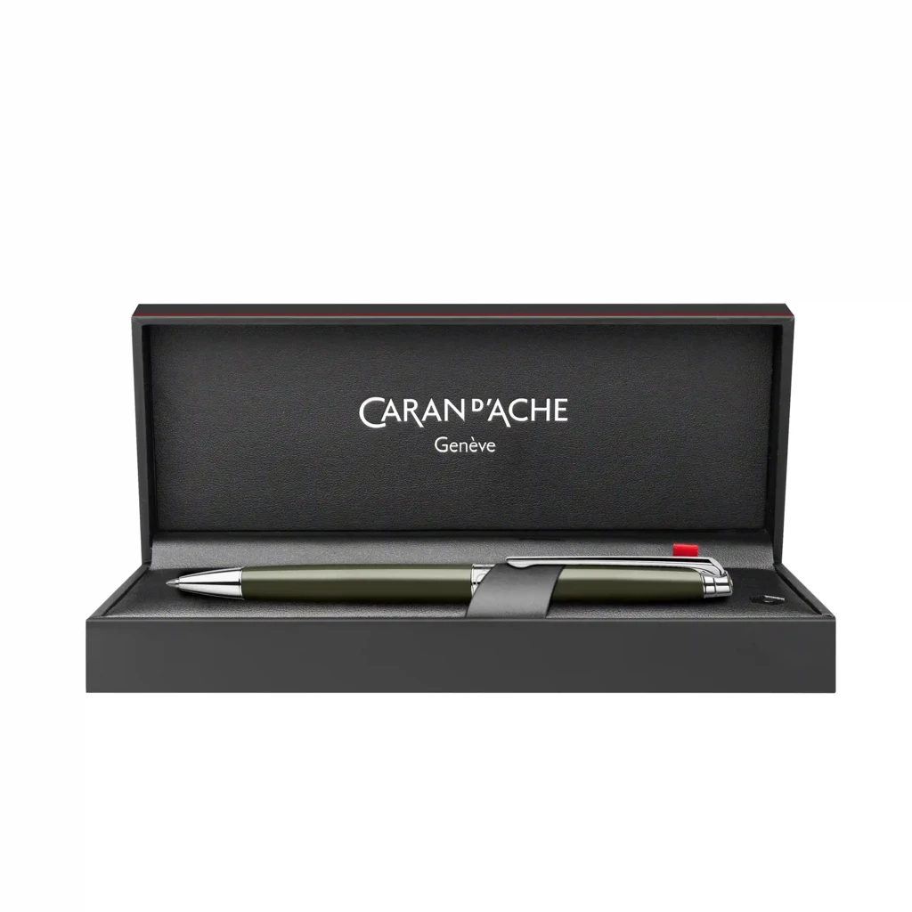 Caran d'Ache Léman Slim Terre  d'Ombre Ballpoint Pen, rhod.