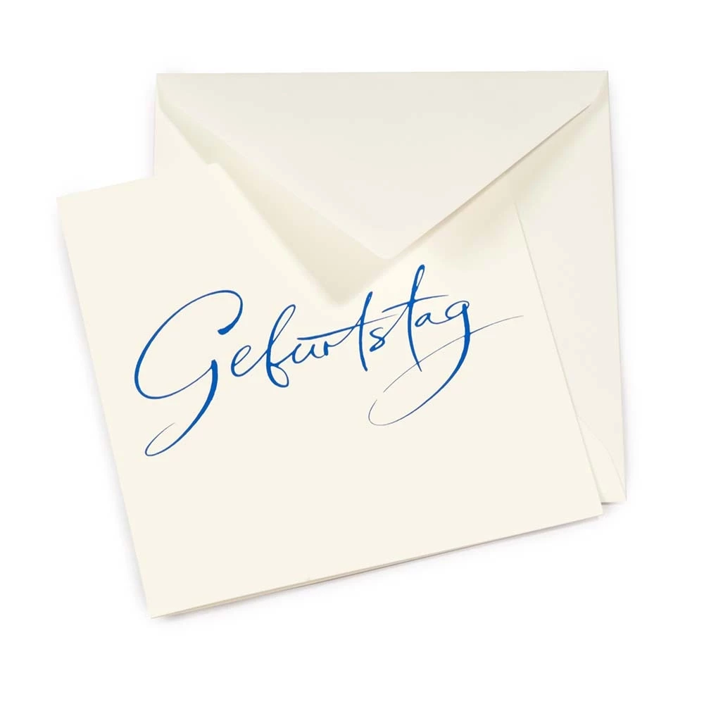 Greeting card Geburtstag calligraphy
