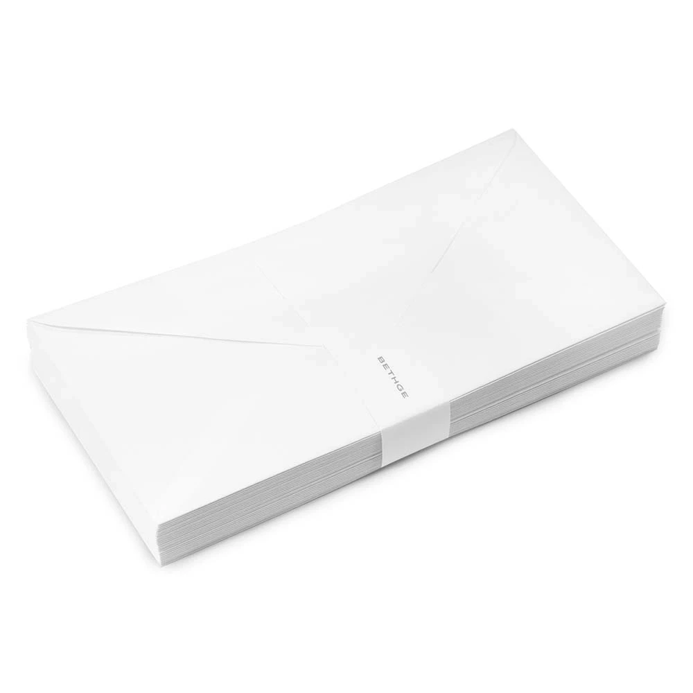 25 long DIN envelopes, BlancBlanc