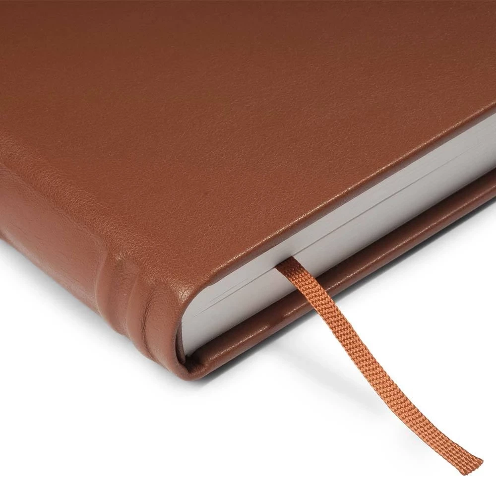 Guest Book, 144 pages, leather, A4, brandy