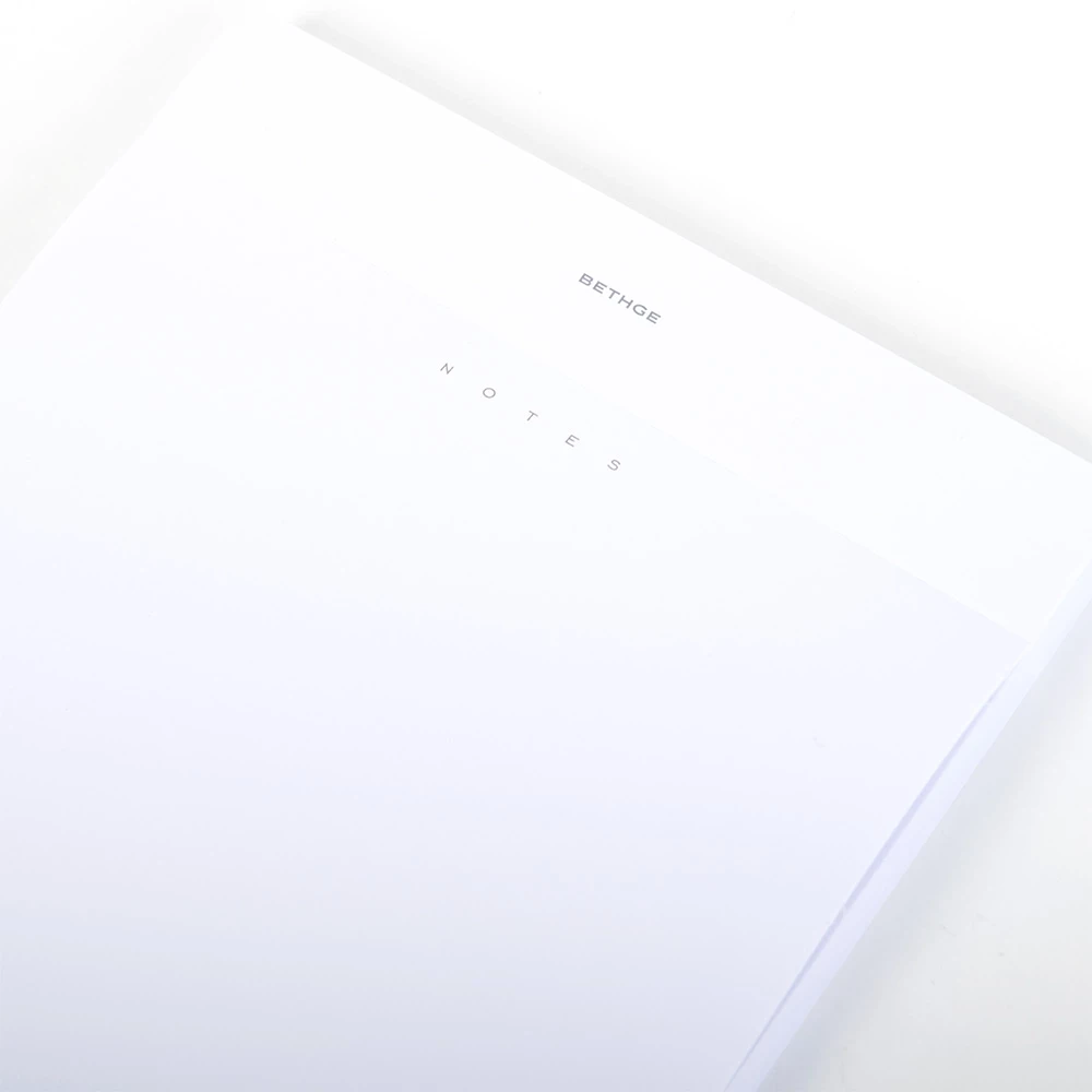 blanko_notizblock_notes_94_blatt_weiss_4 Notepad "Notes", 94 plain sheets, white, large