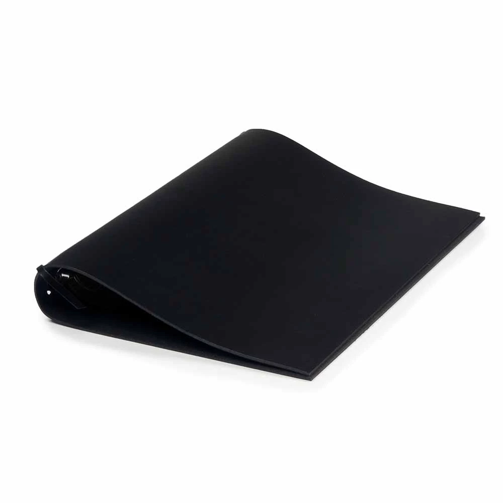 Ring Binder, A4, 4-ring mechanism, leather, black