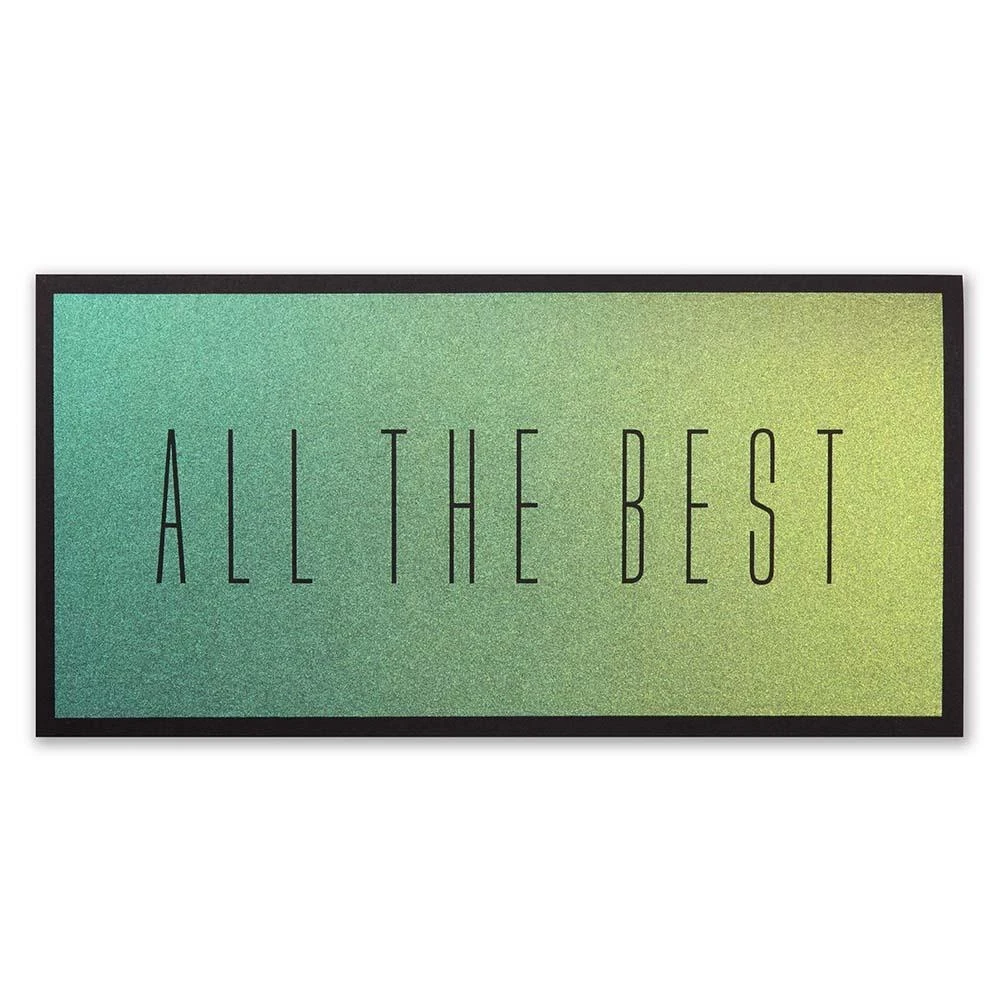 “All the Best” Greeting Card – Black