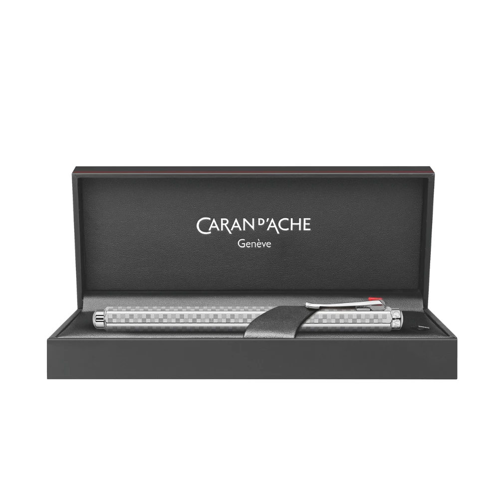 Caran d'Ache - Ecridor Damier - ballpoint pen- platinum