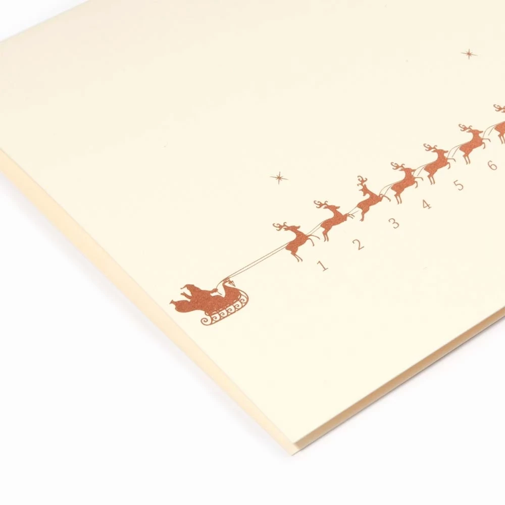 Christmas card reindeer galopp