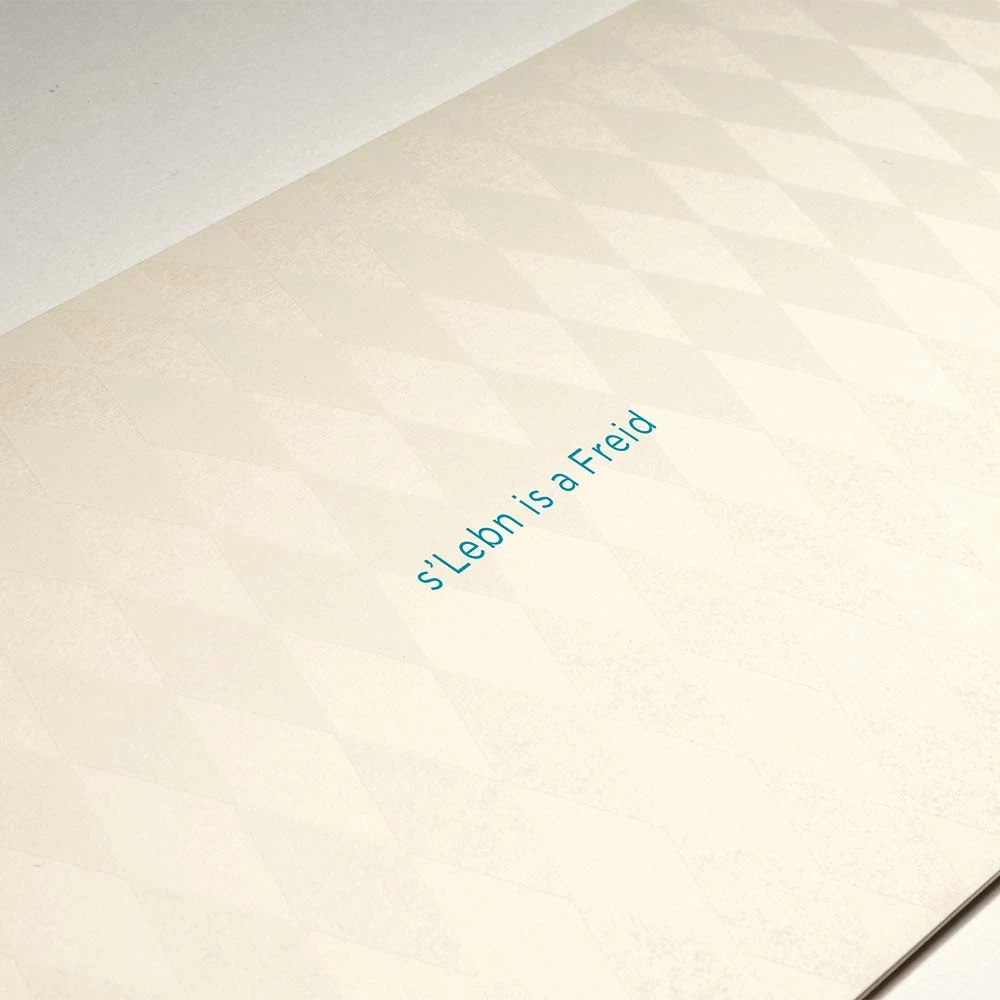 Greeting card s'Lebn is a Freid