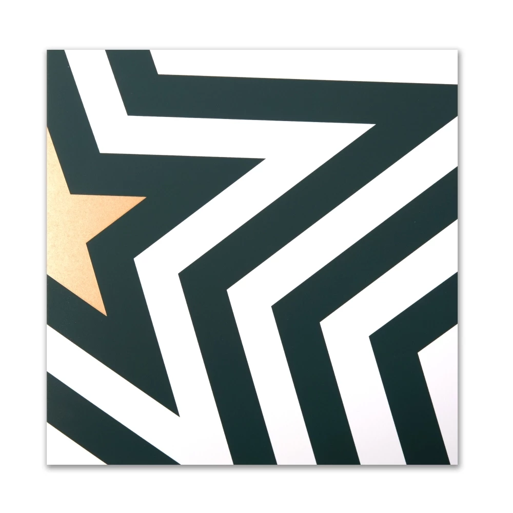 Christmas card golden star