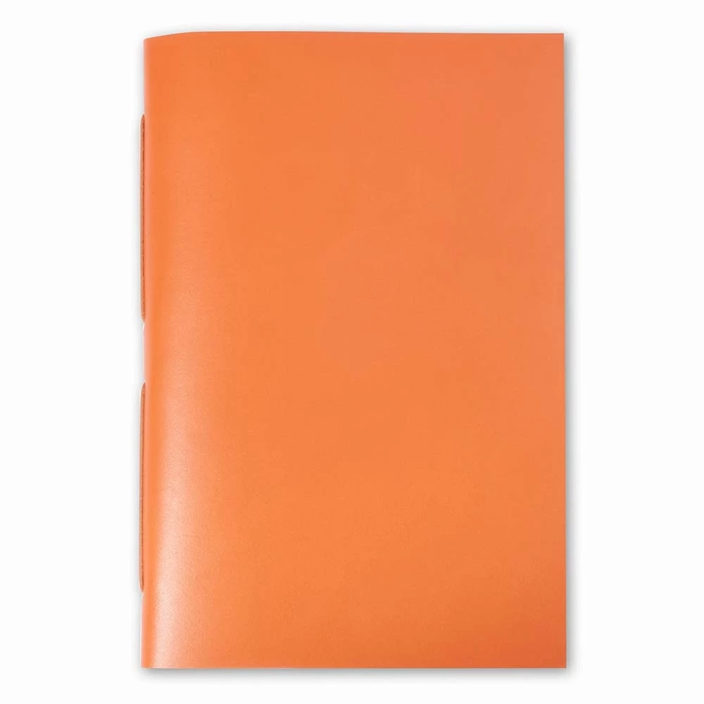 Guest Book, 22 pages, laid paper, leather, 17x24 cm, orange