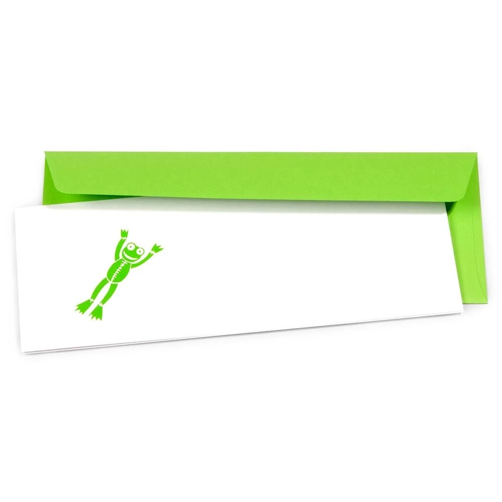 Greeting card frog baby