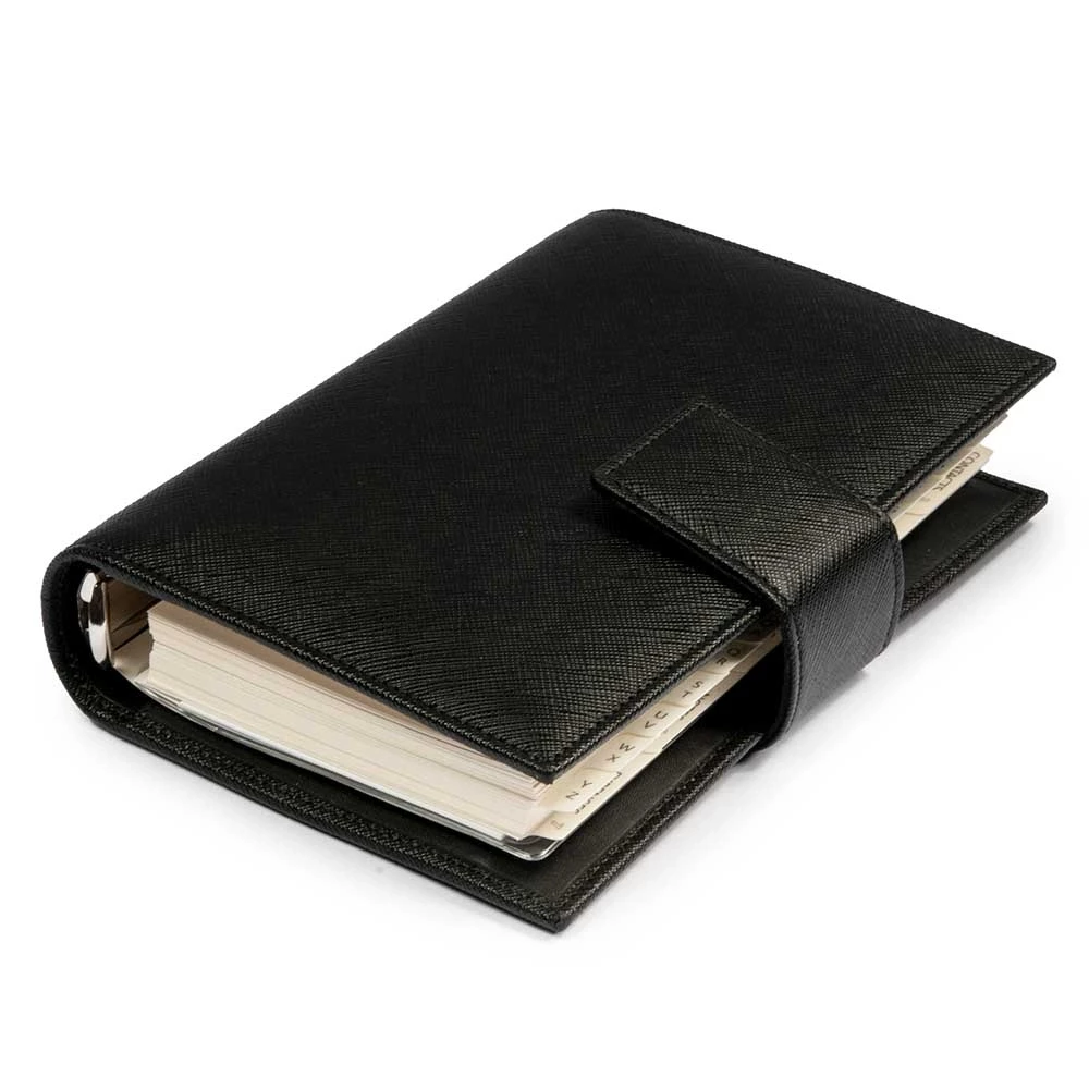 Personal Organiser, Saffiano leather, black