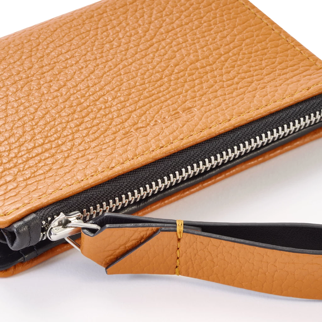 Bethge - Wallet Adri - Women - Leather - Zip - Orange