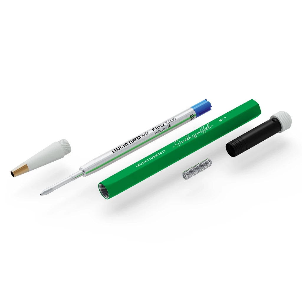 Drehgriffel Nr. 1, Spring Leaf - Ballpoint pen with royal blue ink