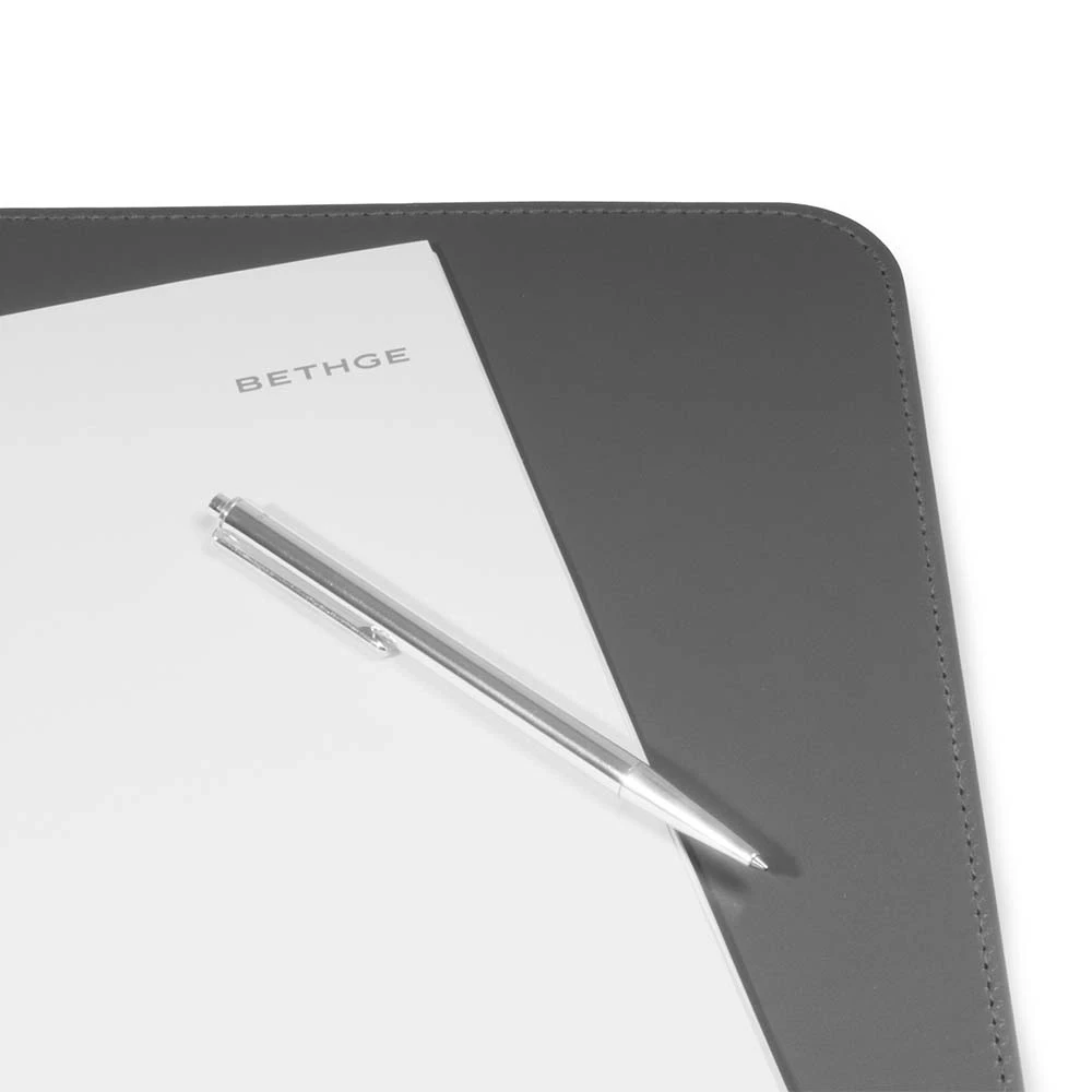 Desk Pad, leather, 61 x 39 cm, dark grey