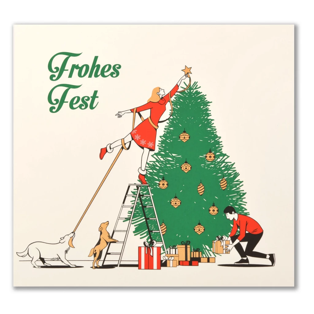 “Happy Holidays” Christmas Card