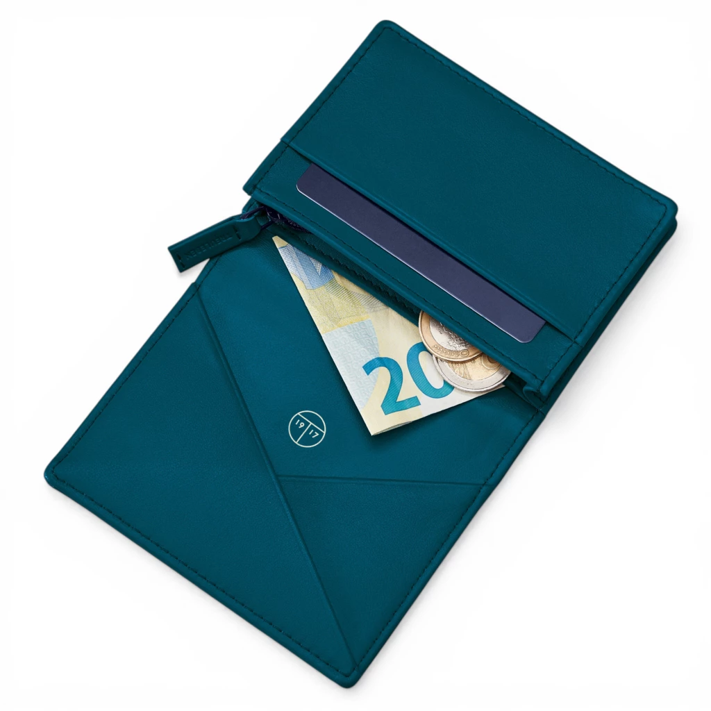Financier Small Wallet Petrol