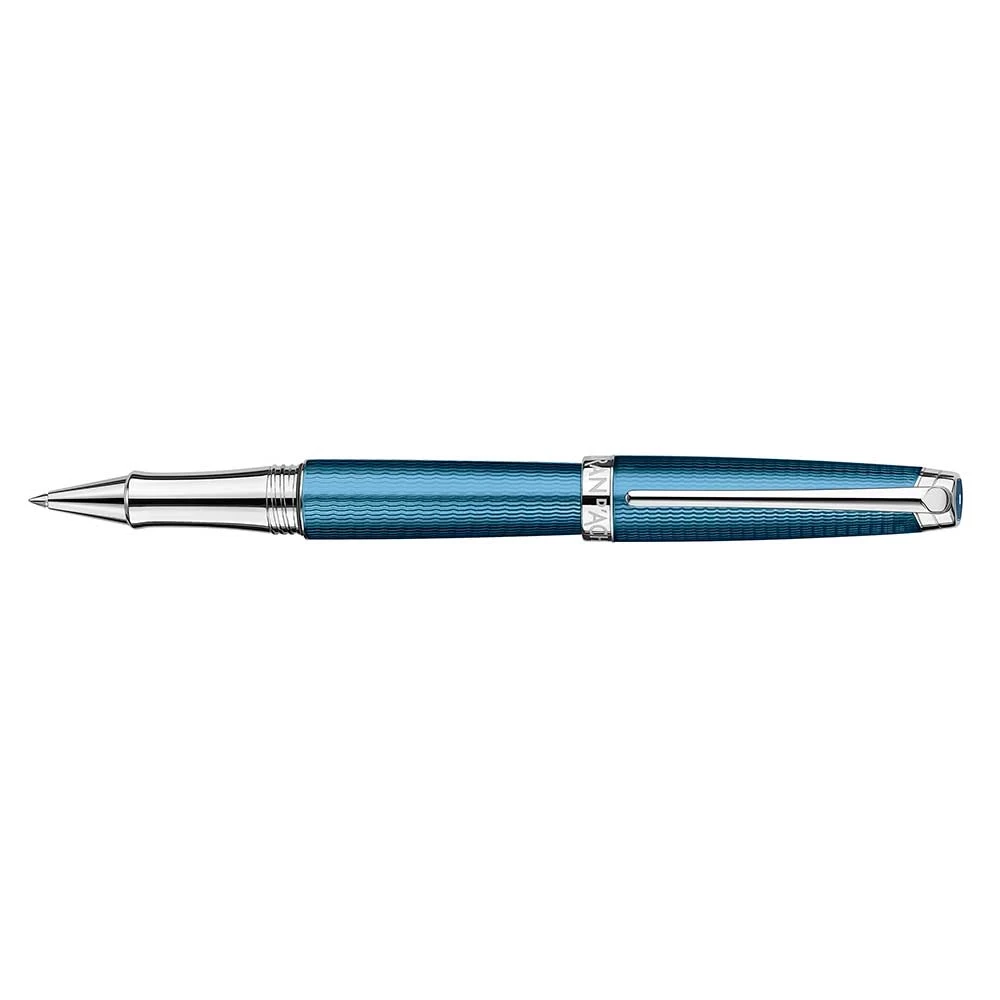 Caran d'Ache Léman Rollerball, Léman blue silv./rhod.