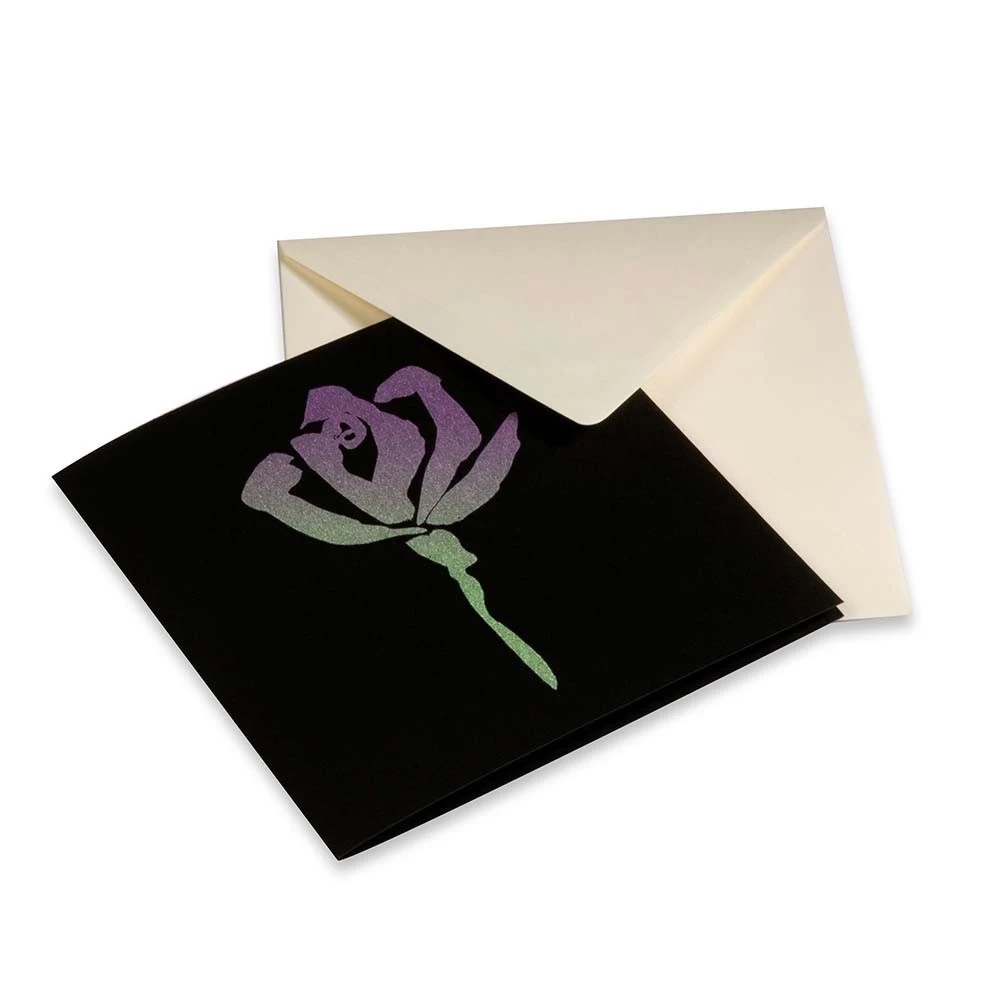 grusskarte_rose_noir_2 Greeting card rose noir
