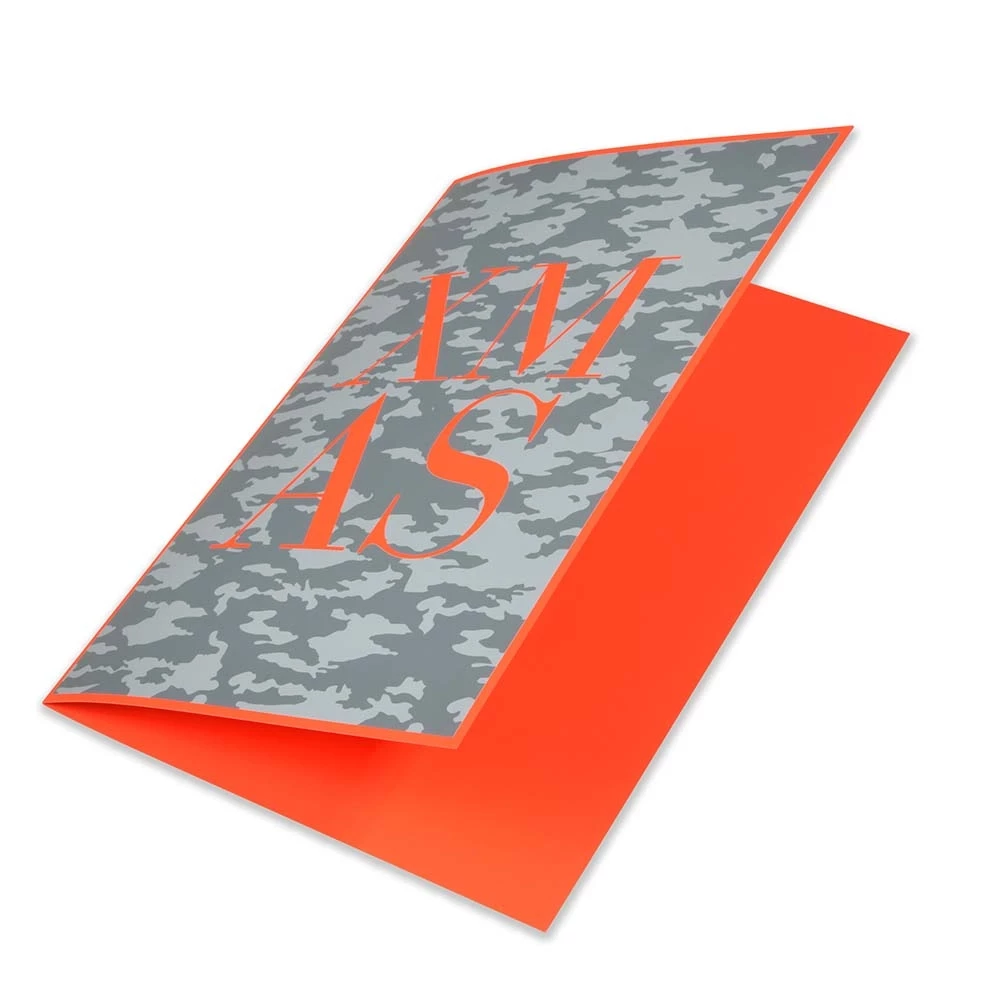 Christmas card xmas camouflage