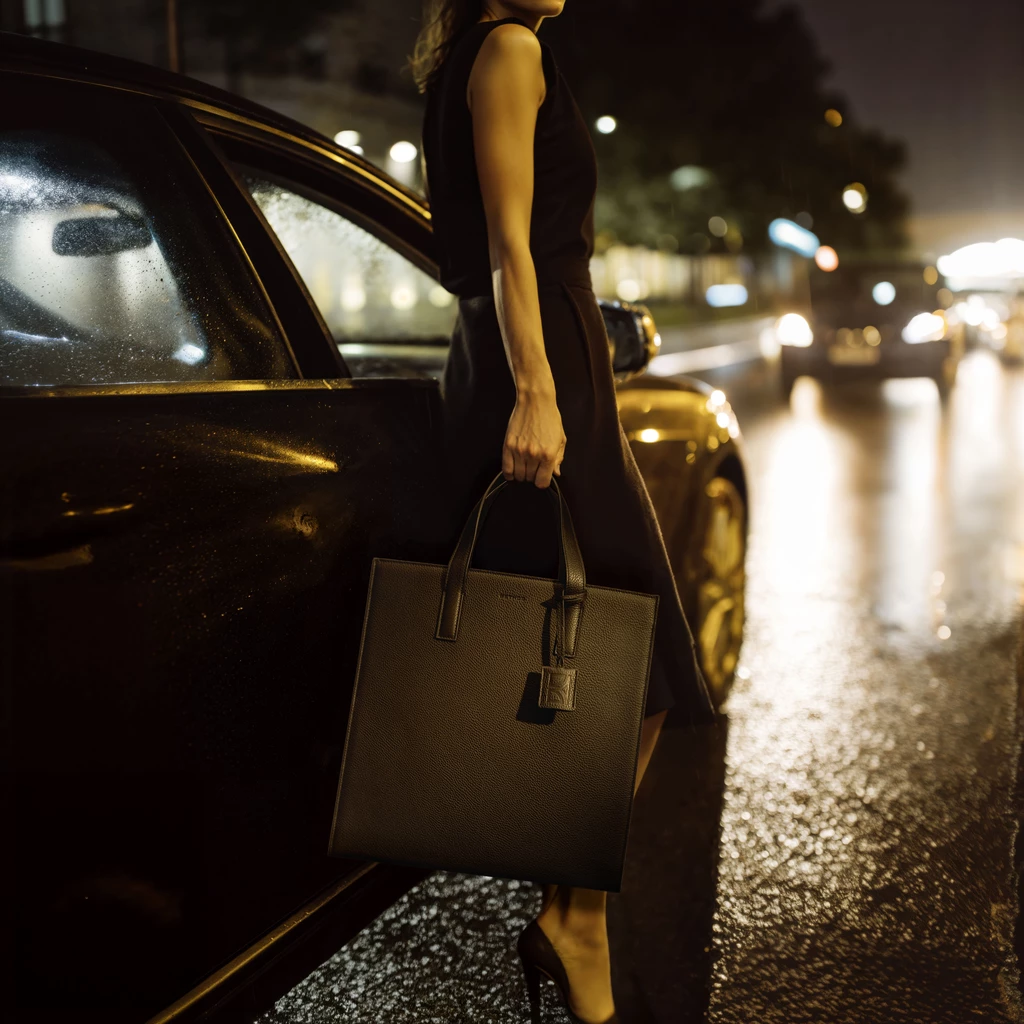 Leather Business Tote
