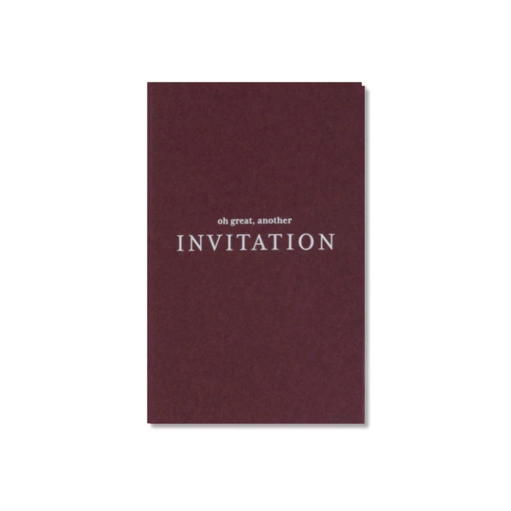 Greeting card set Another Invitation Mini with 5 folding cards