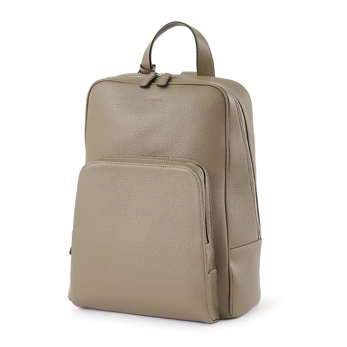 Adri Leather Backpack – Taupe