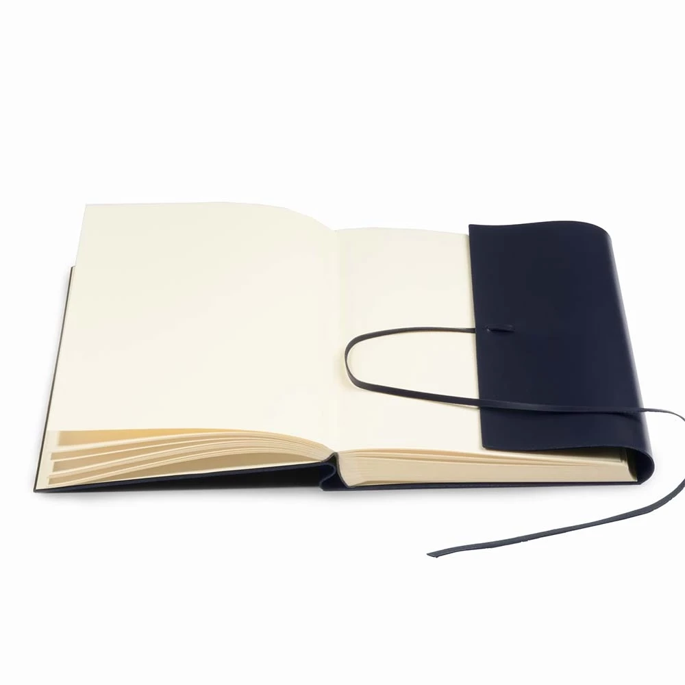 Photo Album, 50 pages, leather cover, 23x30 cm, dark blue
