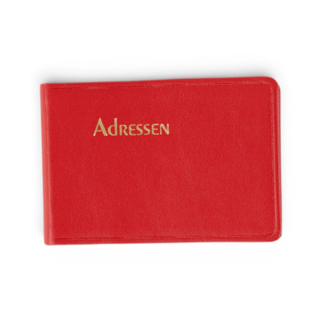 Adressbuch Ausgabe No. 22 Kunstleder TeBeskin rubin-rot