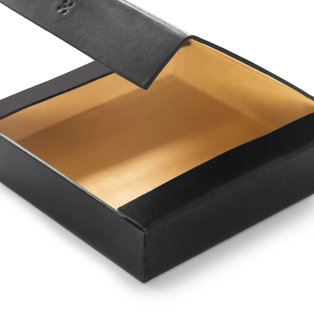 LEGENDÄR ETWEE Case, leather,  square, black
