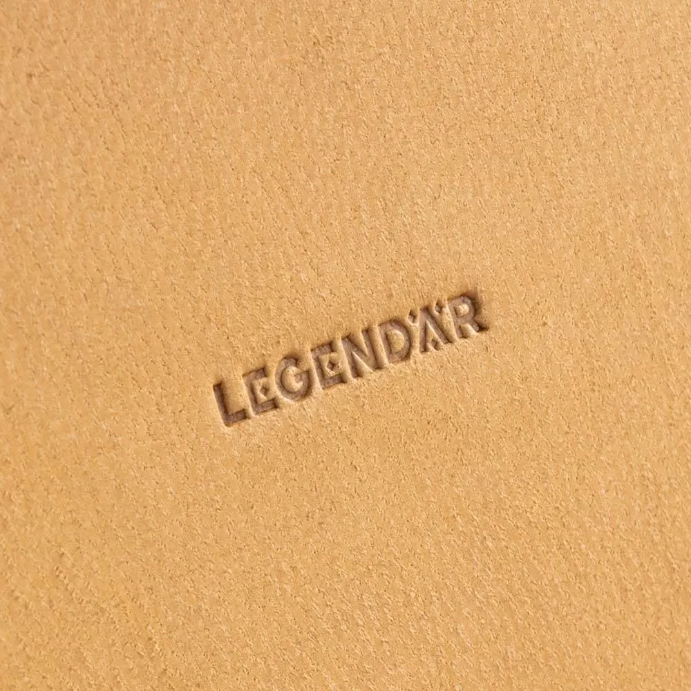 LEGENDÄR ETWEE Case, leather,  square, brown