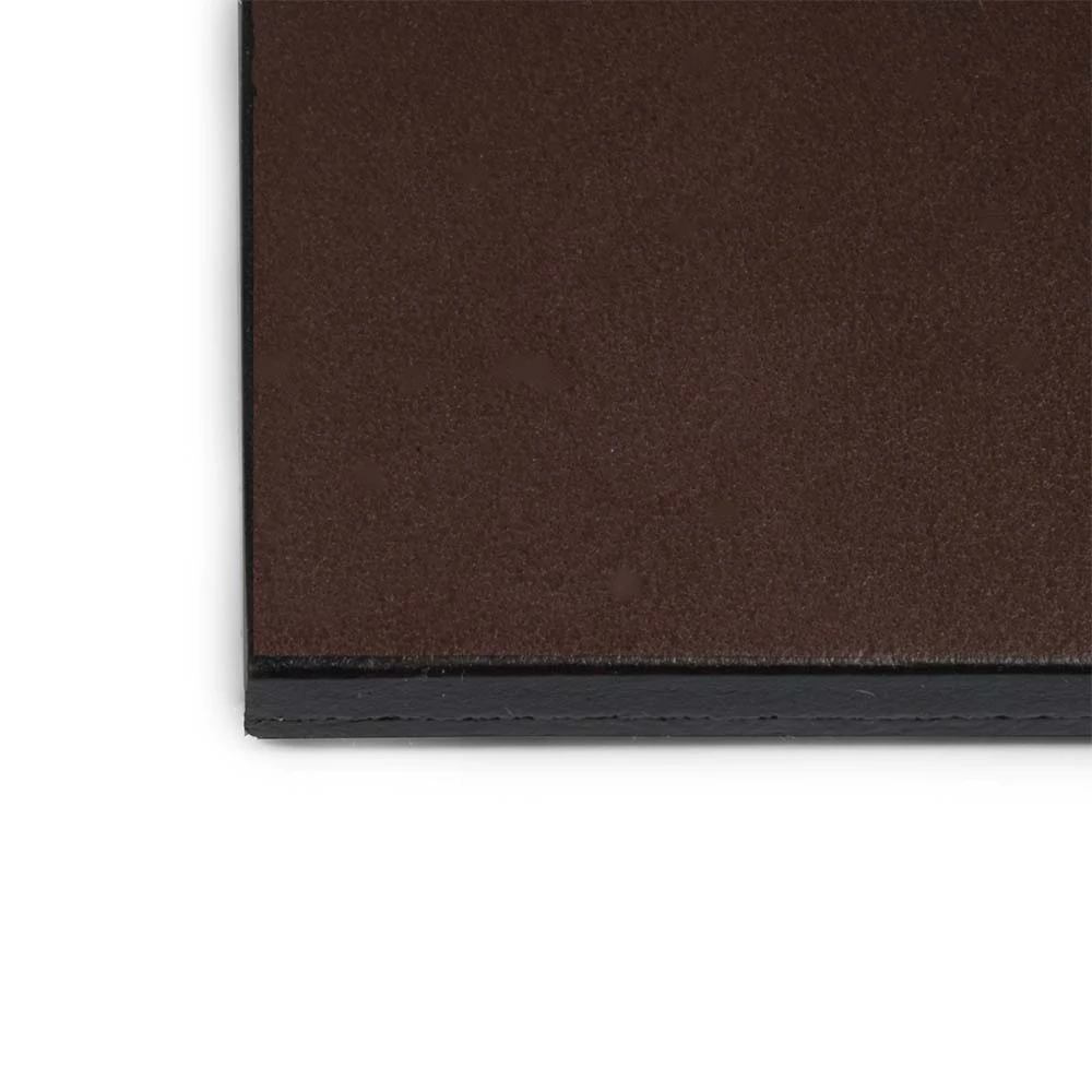 Mouse Mat, leather, 28 x 25 cm, dark brown